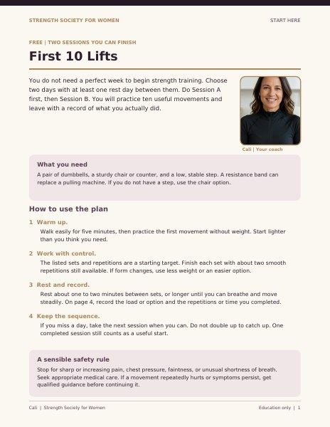First 10 Lifts guide